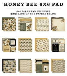 Carta Bella Paper Pad 6x6" - Honey Bee